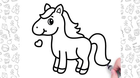 Easy Horse Drawings For Kids