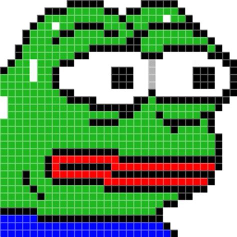 Pixel art monkaS | MonkaS | Pixel art, Pixel art pattern, Cross stitch ...