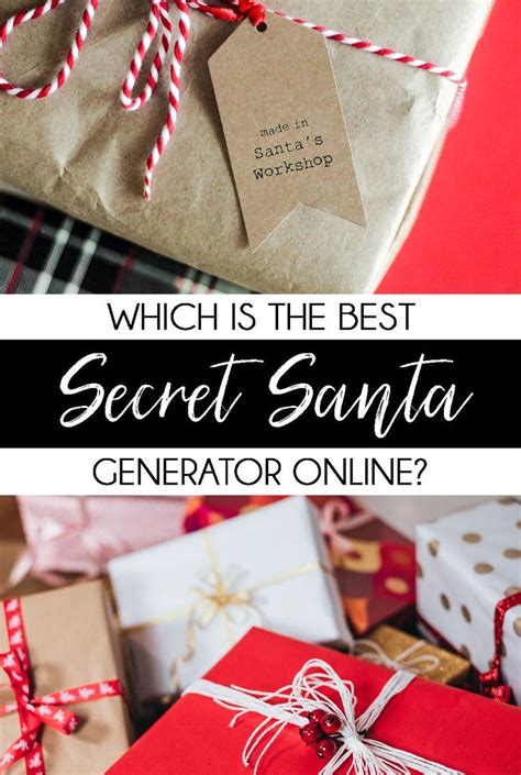 The Best Secret Santa Generator? | Secret santa, Secret santa generator ...