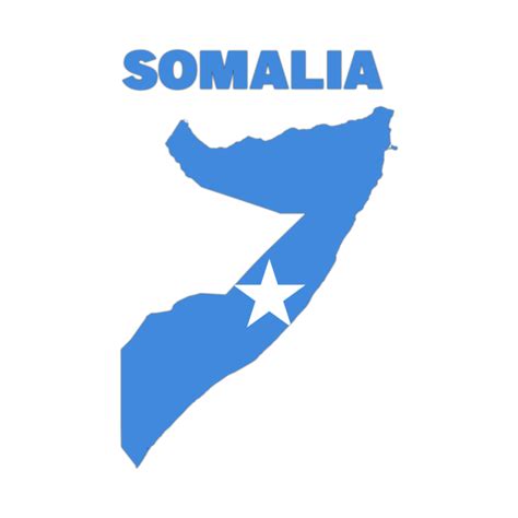 Somalia Flag Map T-Shirt