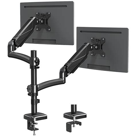 MOUNTUP Dual Monitor Stand, Height Adjustable Monitor Desk Mount, Gas ...