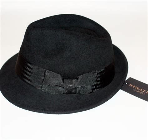 FRANK SINATRA Ole Blue Eyes DORFMAN PACIFIC Mens WOOL FELT BLACK FEDORA ...