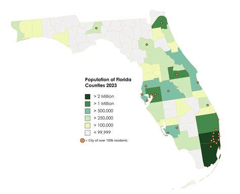 Population Map of Florida Counties (2023) : r/florida