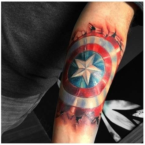 Captain America Shield Tattoo - Best Tattoo Ideas Gallery