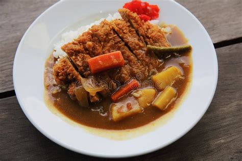 Curry rice with fried pork stock image. Image of hawaiian - 136994953