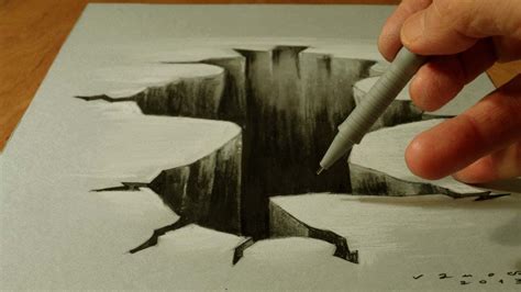 How To Draw An Optical Illusion Hole In 3d! - YouTube