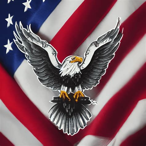 Eagle USA Flag Logo Design · Creative Fabrica