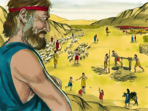 FreeBibleimages :: Abram (Abraham) and Lot separate :: Abraham and Lot ...