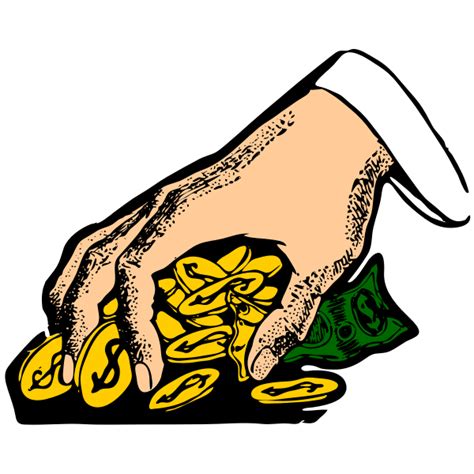 Hand grabbing money vector illustration | Free SVG