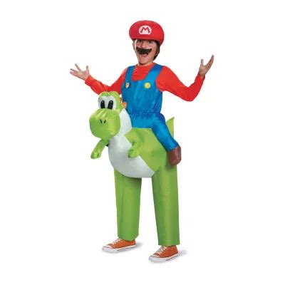 Little & Big Boys Mario Riding Yoshi Inflatable Super Mario Yoshi Costume