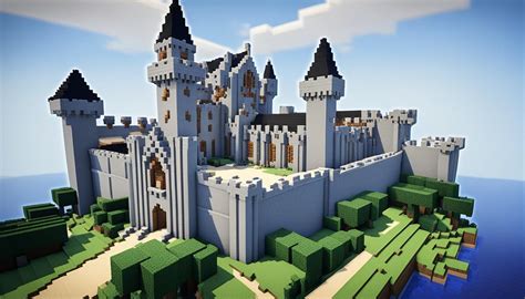 Minecraft Mountain Castle Blueprints