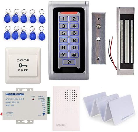 Waterproof Metal RFID Keypad Door Entry Systems & 350lbs Electric ...