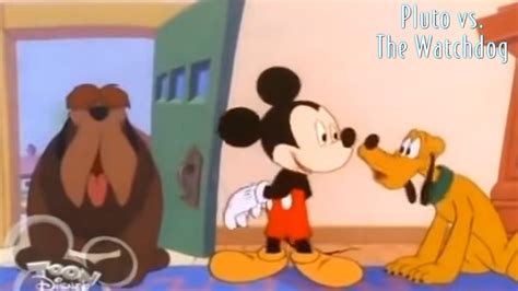 Pluto vs the Watchdog 1999 Disney Cartoon Shot Film