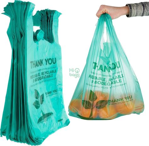 Eco Grocery Biodegradable Plastic Reusable Supermarket Shopping Bags M ...