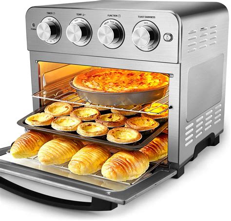 Air Fryer Toaster Oven, 6 Slice 24QT Convection Airfryer Countertop ...