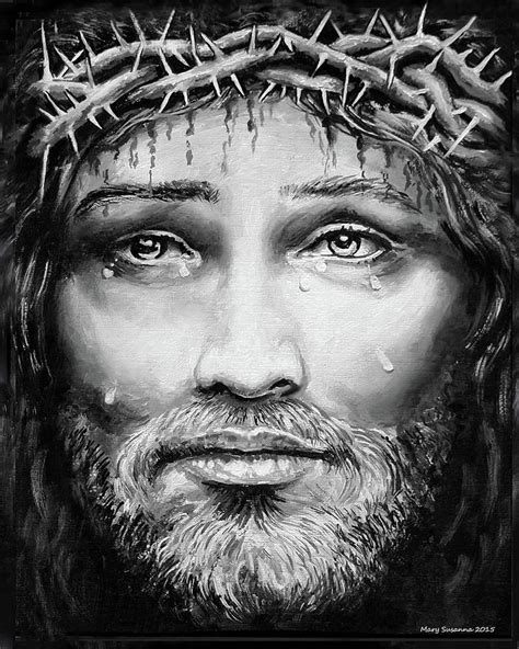 Jesus and the Crown of Thorns Painting by Mary Susanna Turcotte - Pixels