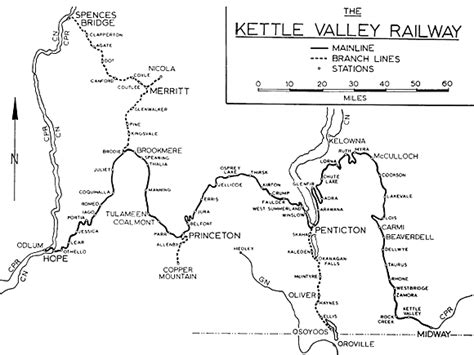 Kettle Valley Railway Map | Colorado Map