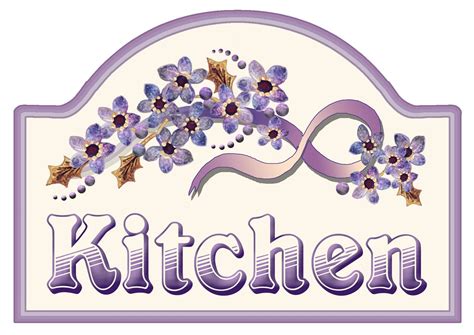 ArtbyJean - Paper Crafts: Make a pretty sign for your kitchen door with ...