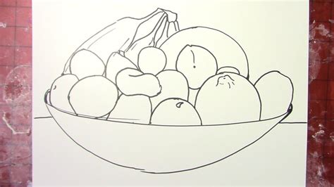 Easy Fruit In A Bowl Still Life Drawing Store | varsana.com