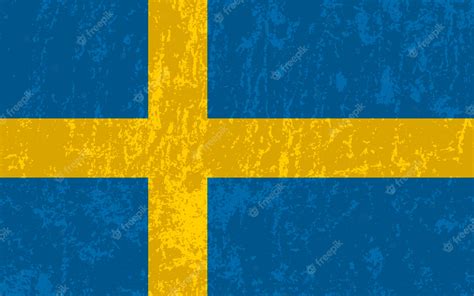 Premium Vector | Sweden flag official colors and proportion vector ...