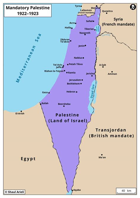 Palestine 1947 Map