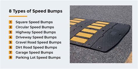 Understanding the Different Types of Speed Bumps