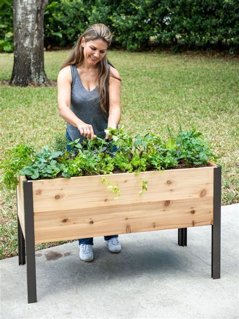 Elevated Planter Box, Planter Box With Trellis, Elevated Garden Beds ...