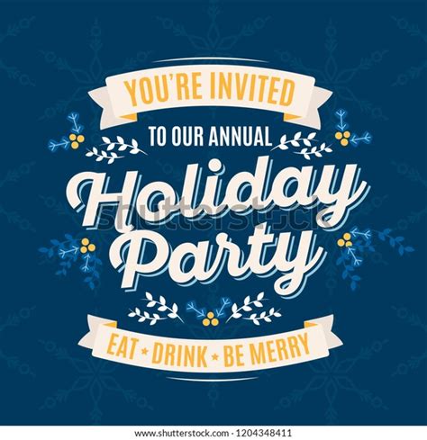 6,443 Office Holiday Party Invitation Images, Stock Photos & Vectors ...