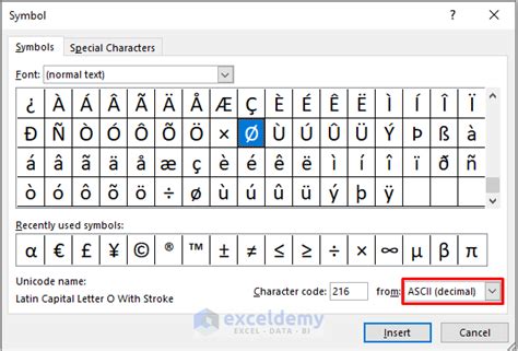 How to Type Diameter Symbol in Excel (4 Quick Methods) - ExcelDemy