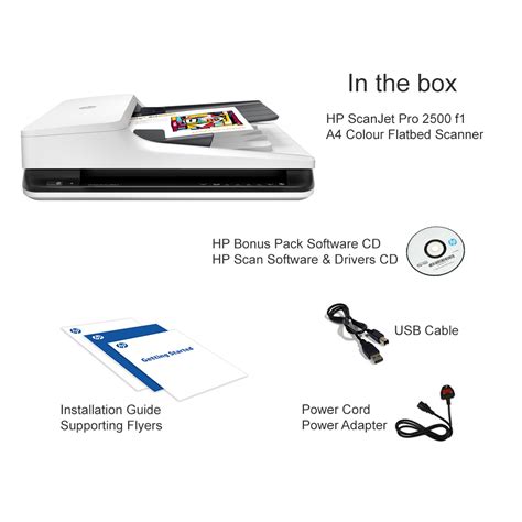 HP ScanJet Pro 2500 f1 A4 Color Flatbed Scanner - Gadget World