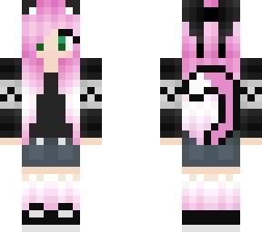 Pink Cat girl | Minecraft Skin