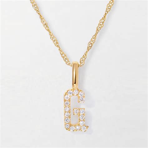 Diamond Initial Necklace – EDGE of EMBER