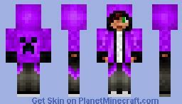 Hyperleone6009's purple hoodie Minecraft Skin