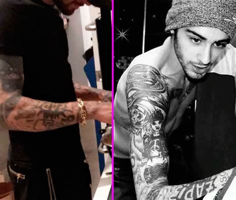 Did Zayn Actually Cover His Perrie Edwards Tattoo? Maybe Not ...