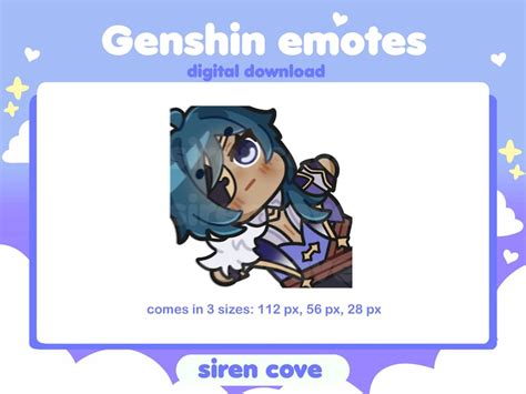 Genshin Impact Kaeya Emotes for Twitch Discord and Youtube / - Etsy Canada