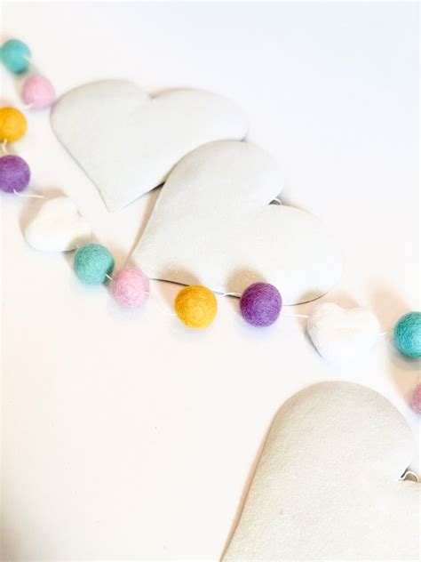 Sweet Wool Felt Ball Garland Modern Boho Holiday Decor - Etsy