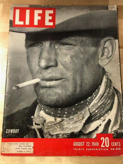 Vintage, LIFE Magazine- COWBOY- August 22, 1949 | #2549779876