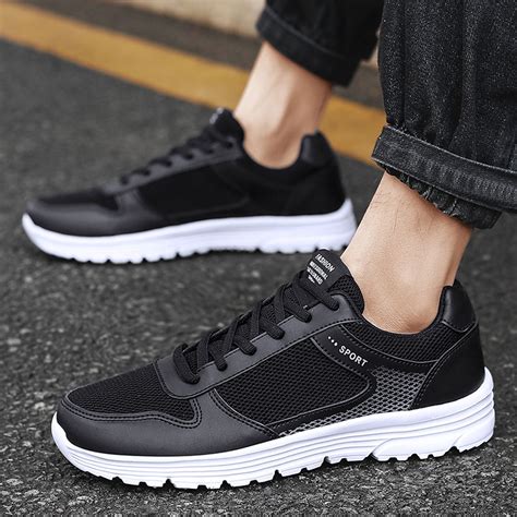 LYCAQL Men Shoes Fashion Men Mesh Mountaineering Casual Sport Shoes ...