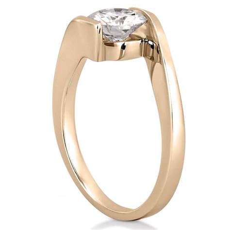 Floating Diamond Ring - Floating Diamond Engagement Ring - Do Amore