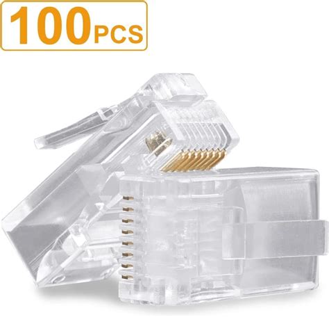 100 Pieces RJ45 Connectors – Khoury Tech