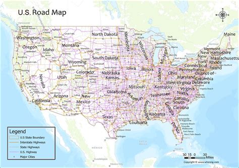 Us Maps With Cities And Highways