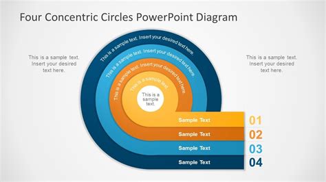 Powerpoint Template Circle Diagram Free Circular Layered Dia