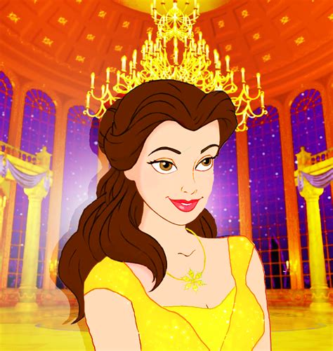 Animated Belle in live-action ballgown - Disney Princess Fan Art ...