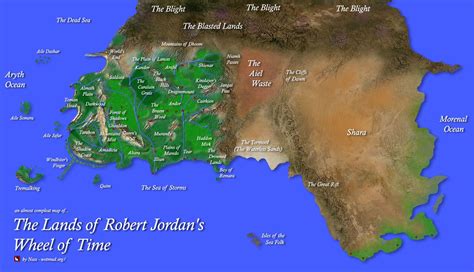 Wheel Of Time Map Of The Waste