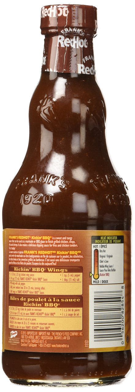 Frank's RedHot, Hot Sauce, Kickin' BBQ Sauce, 354ml, (Imported from ...