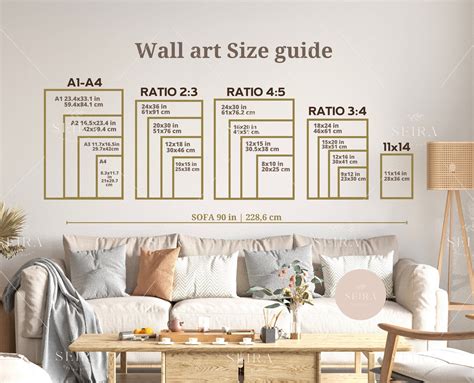 Wall Art Size Guide, Frame Size Guide, Print Size Guide, Comparison ...