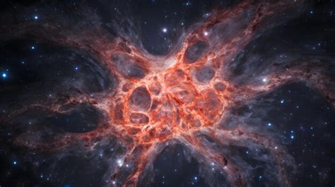 Premium AI Image | A detailed image of the Crab Nebula a supernova remnant