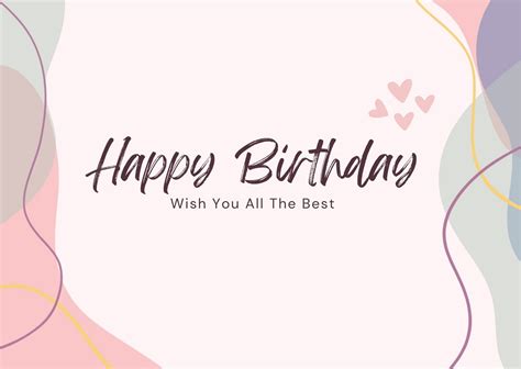 Birthday Greeting Card Template