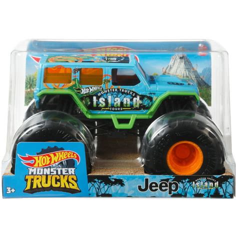 Hot Wheels Monster Trucks 2018 Jeep Wrangler 1:24 Scale Die-Cast Toy ...