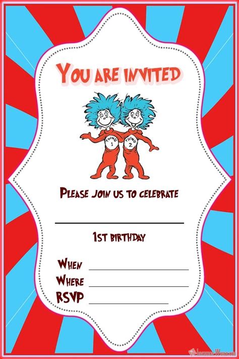 Dr. Seuss Invitations for Perfect Party - Invitation World